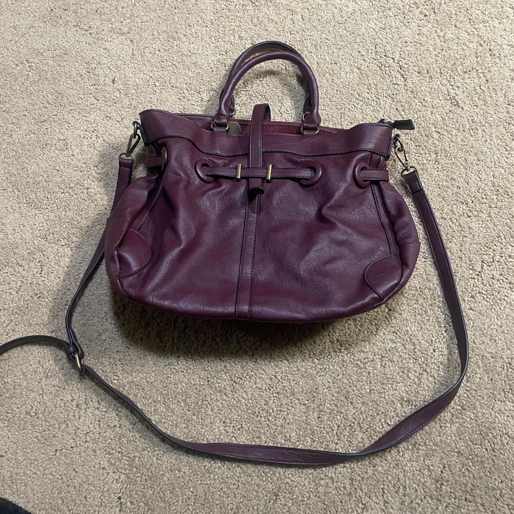 Maroon Satchel Bag